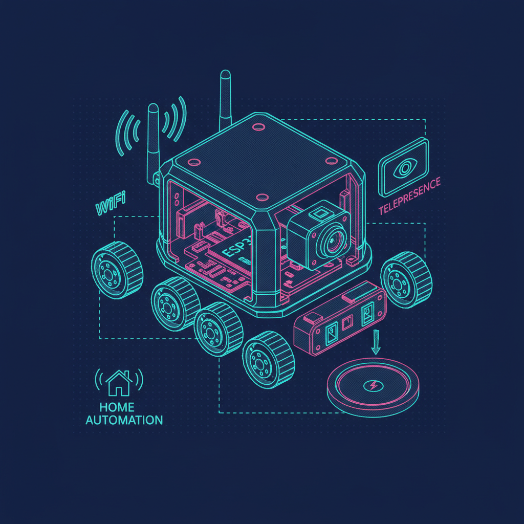 ESP32 Desktop-Patrouillen-Bot