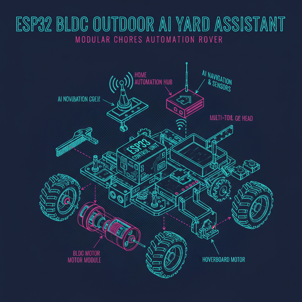 ESP32 BLDC Outdoor AI Yard Assistant